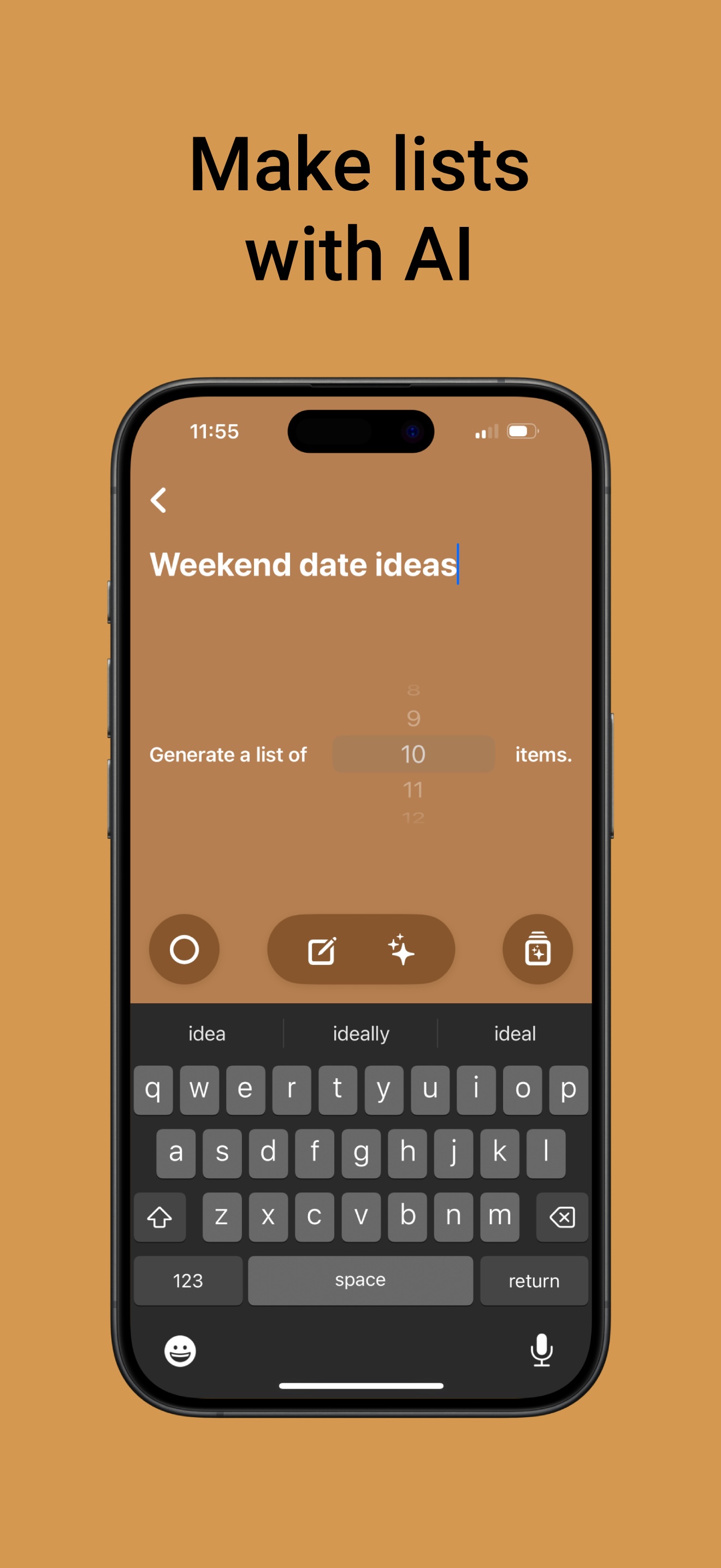 Main Swipe Interface